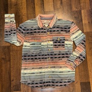 O’Neill Striped Multicolor Aztec Western Design women’s soft button up (size XS)